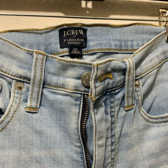 J Crew women’s 9”High Rise Skinny Jeans size 26 - Picture 3 of 9